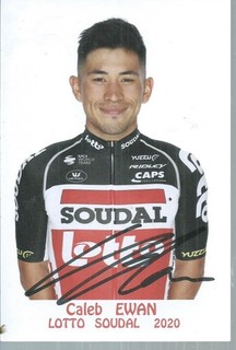 TDF CYCLISME cp Autographe CALEB EWAN team soudal