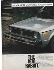 Original 1978 Volkswagen Rabbit two page vintage print ad