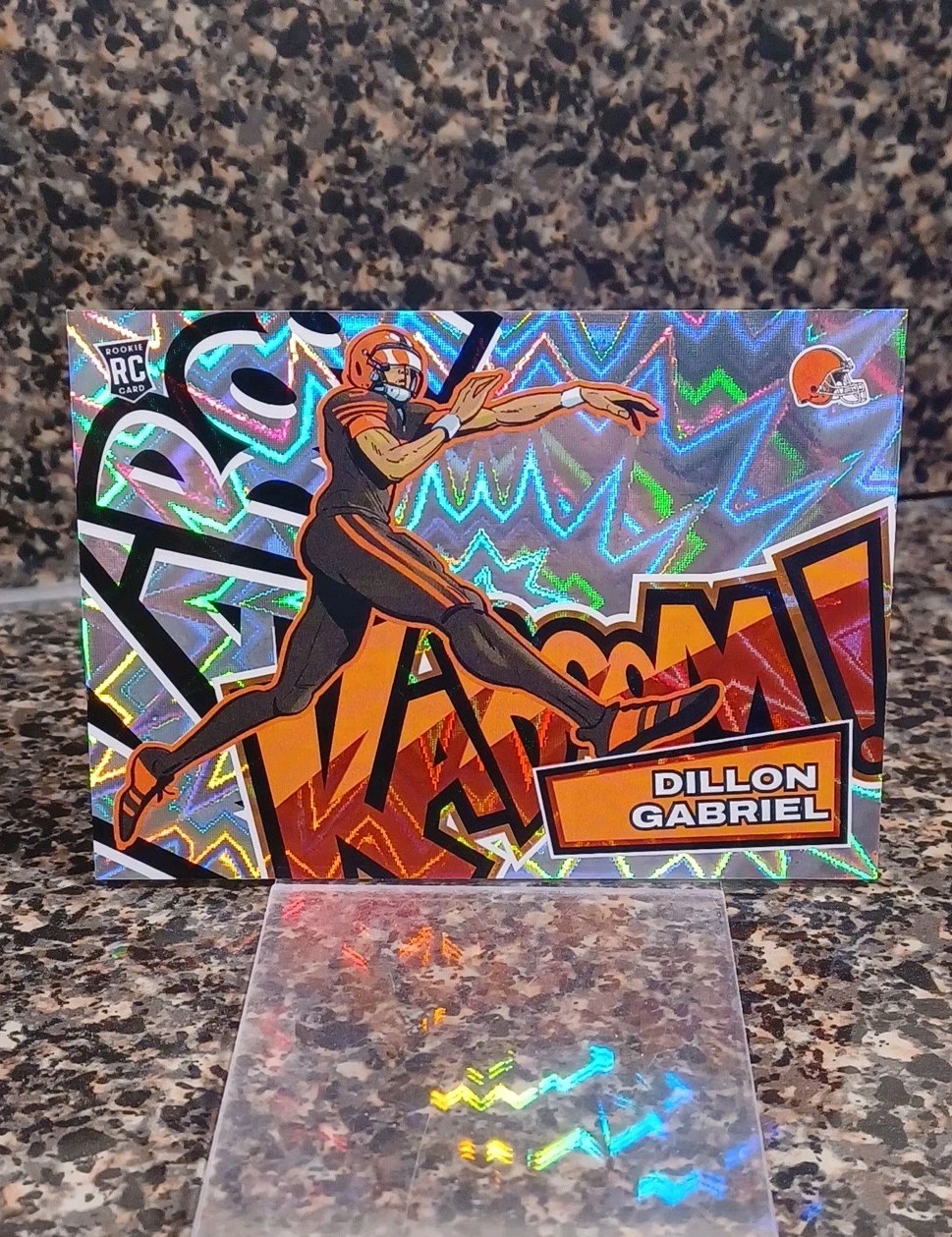 2025 Absolute Football KABOOM! Dillon Gabriel RC #5 Horizontal Case Hit SSP