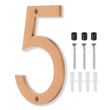 10 Inch House Number, House Address Numbers Sign Large Floating, Gold, 5