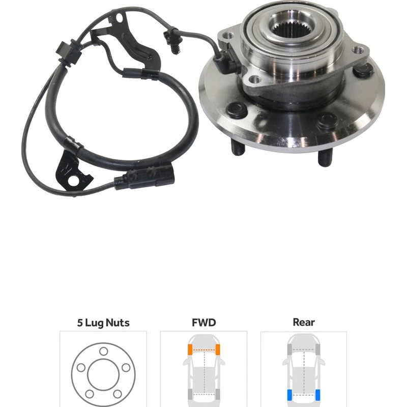 Wheel Hub Rear Passenger Side Fits 2009-2020 Dodge Journey - Image 2 of 4