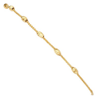 Massives 14k Gelbgold Freundschaftsarmband Damen 2,28g