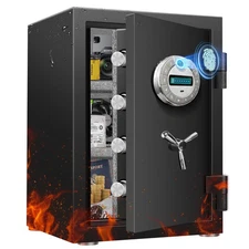 [Biometric] Fireproof,Waterproof Home Storage Cash Jewelry Security Gun Safe
