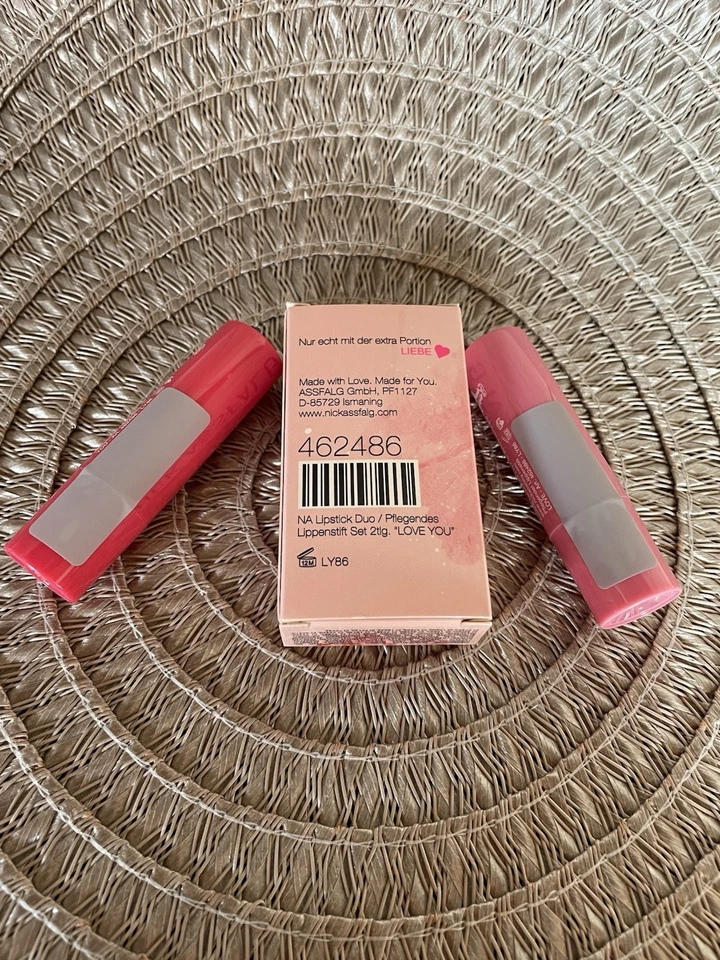 Nick Assfalg Lipstick Duo LOVE YOU 2er-Set Neu HSE24 OVP - Bild 2 von 2