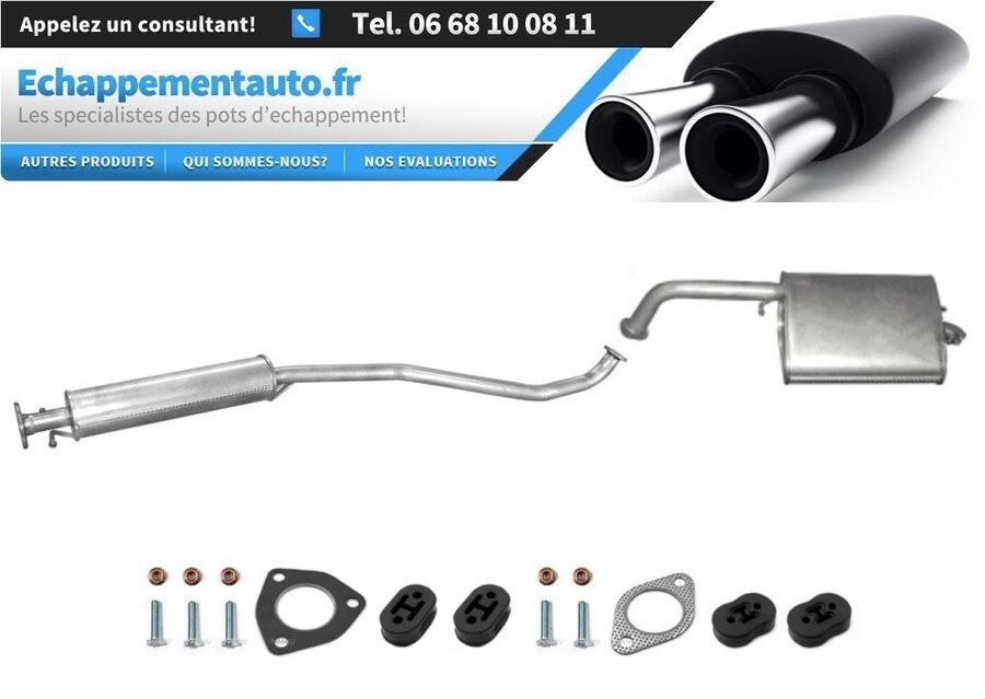 Échappement kit Daewoo Lacetti 1.4 1.6 silencieux arrière haute durabilité avec kit de montage
