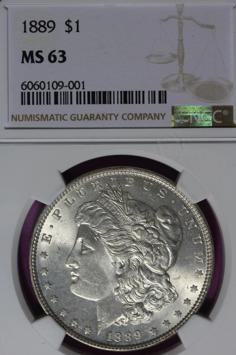 MS 63 Graded 1889 Year Morgan US Dollars (1878-1921) for sale | eBay
