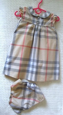 Orig. Burberry Set - Kleid und Höschen im klassischen Nova Check  Gr. 2 / 3 J.