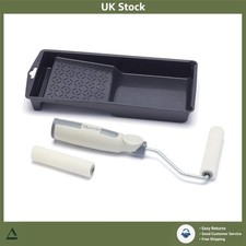 Seriously Good 4 Inch Woodwork Stain & Varnish Mini Roller Set with Tray