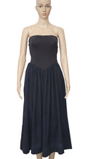 Free People Onda Drop-Waist Tube Midi Dress Slim Pull On Free-Est Black New S