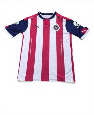 Puma Chivas Guadalajara Pineda #7 Jersey Men s Medium Red White Soccer