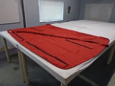 BOATER SPORTS 345-RDA 3 BOW UNIVERSAL RED BIMINI TOP  W/BOOT 71" L X 102" W BOAT