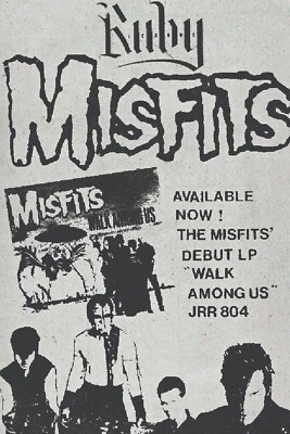 THE MISFITS CONCERT POSTER QUALITY PHOTO PAPER/CANVAS R384