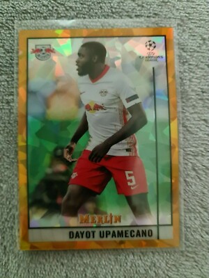 Topps Merlin Chrome 2020-21 - Dayot Upamecano Atomic Gold Refractor 34/50