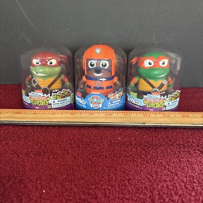 Teenage Mutant Ninja Turtles Collectable and Paw Patrol Mini Figures LOT OF 3