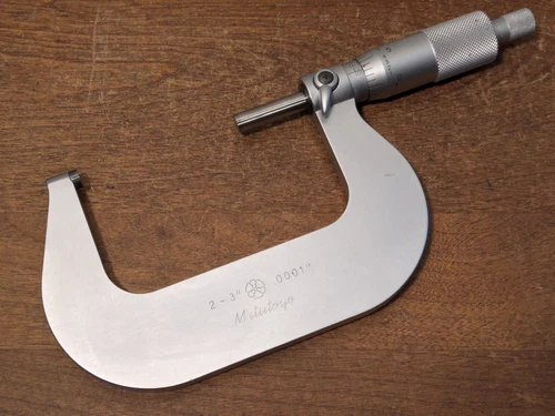 MITUTOYO 2-3 Inch MICROMETER NO 101-119 - .0001 - CARBIDE 