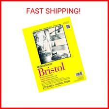 Strathmore 300 Series Bristol Paper Pad, Smooth, Tape Bound, 9x12 inches, 20 She