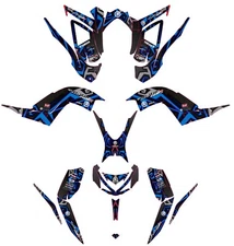 Fits Yamaha Raptor 700R Graphics Kit 2013 TO 2024 decal KIT stickers