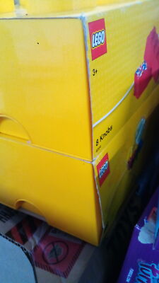 LEGO 4004 Storage Brick with Knobs Yellow (Damaged Box) UK