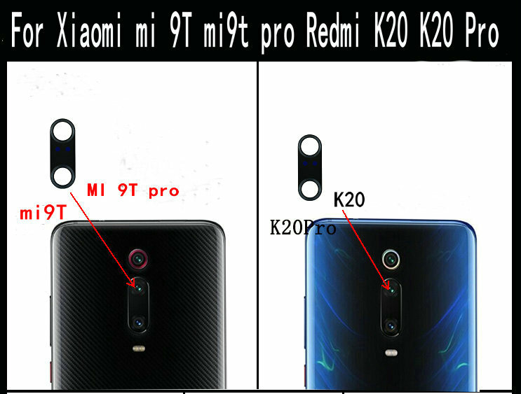 5pcs Back Glass Camera Lens Cover With adhesive For Xiaomi mi 9T pro Redmi  K20