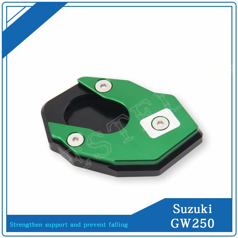 Placa de extensión de soporte lateral antideslizante para motocicleta para SUZUKI GW250 / F/ Z Foto 3 de 4