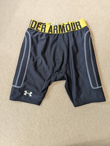 Lot of 3 Pairs Under Armour Shorts Boys YXL Training Compression Sliding Youth - Picture 2 of 6