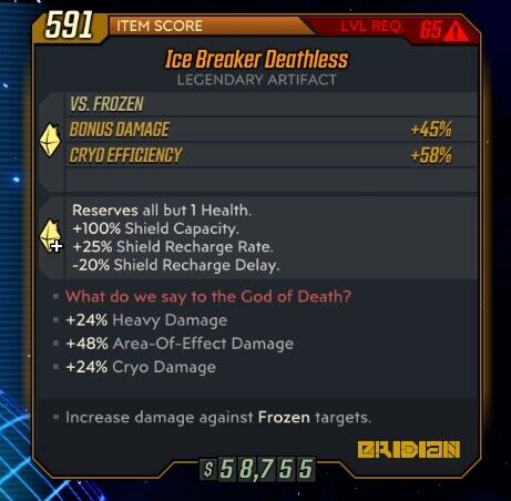 DLC 1-6 - PC/PS4/PS5/XBOX - Custom Level 72 Artefakte - Borderlands 3 - Bild 136 von 197