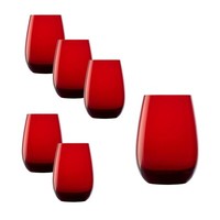 WassergläSer SaftgläSer Wasserglas Saftglas StöLzle Elements Rot 465Ml 6Er Set