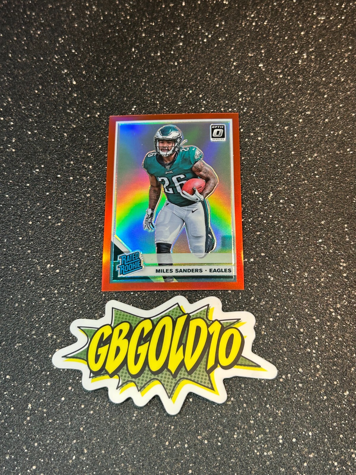 2019 Panini Donruss Optic - Rated Rookie #172 Miles Sanders (RC) Red /99