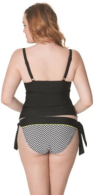 Curvy Kate HYPNOTIC Balcony Tankini 40DD 40E AND 18 XXL Side Tie Bikini SET