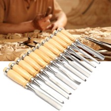 12Pcs Wood Carving Hand Chisel Tool Set Woodworking Professional Carft Gouges
