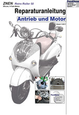 Reparaturanleitung RIS Znen Retro Roller 50, Antrieb und Motor