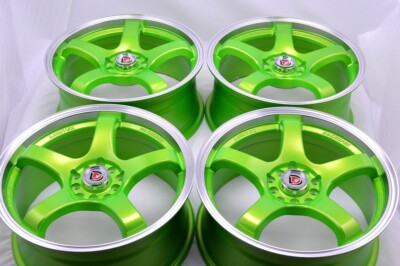 17'' Green Rims MX6 MKS MKT ES330 IS300 ES300 Sportage Rondo 5x100 5x114.3 Wheels
