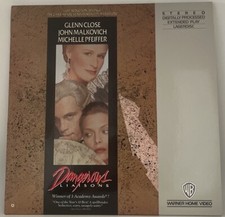 Dangerous Liaisons Laserdisc 11872 A/B 1988 Glenn Close John Malkovich .158