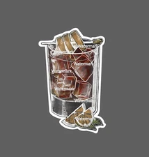 Negroni Sticker Drink Waterproof NEW