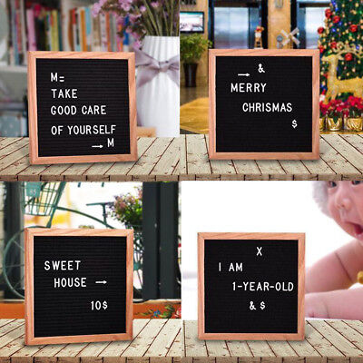 Premium Retro Felt Letter Board Home Message Frame With 170/340 Characters