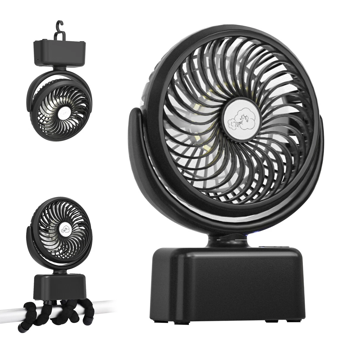 Outdoor Air Circulation Car Styling Portable Auto Oscillating Cooling Fan  Ventilator with Clip Mini Electric Low Noise