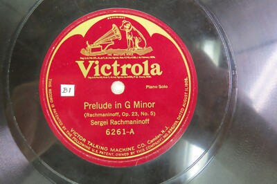 Sergei Rachmaninoff - VICTOR 6261 - Prelude In G Minor  & Prelude In G Major