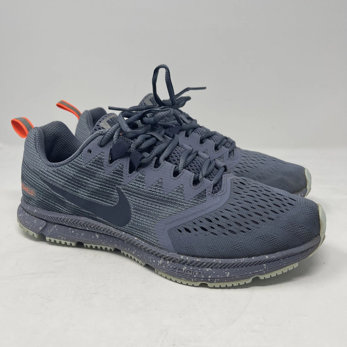 tabaco Indulgente Glamour Womens Nike Shield Zoom Span 2 Gray Sized 10 | eBay