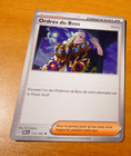 POKEMON EVOLUTIONS A PALDEA CARD CARTE ORDRES DU BOSS 172/193 NON HOLO PAL FR M