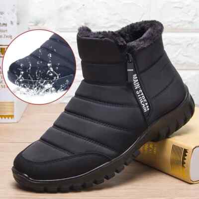 Nike エア ジョーダン 1 LOW G ブラック×ホワイト 27.0cm Winter Men's Ankle Boots Waterproof Non Slip Shoes Keep Warm Plush