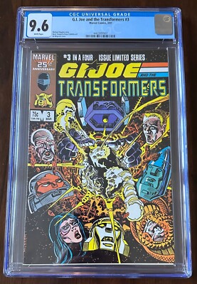 G.I. Joe and the Transformers #3 CGC 9.6 White Pages  1987 Marvel Comics