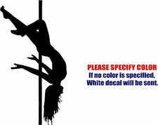 Pole Dancer 3 Graphic Die Cut decal sticker Car Truck Boat Window Bumper 12"