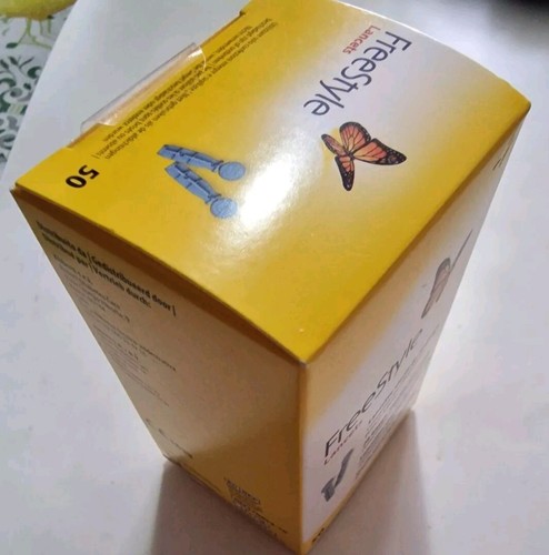 FreeStyle Lancets 28 Gauge 50 Pzs ABBOT Nuove Mai Usate Scatola Sigillata - Foto 6 di 9