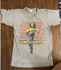 Vintage 90s Bob Marley T-Shirt Gray Men s Small Zion RootsWear Original 1998