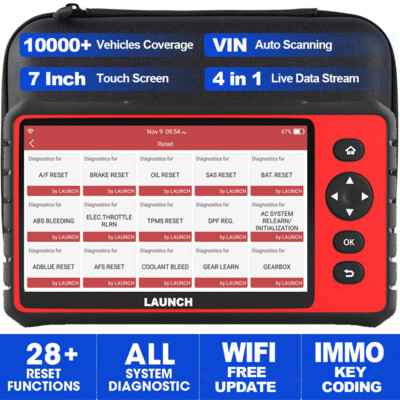 Full System Automotive OBD2 Scanner Car Diagnostic Tool ECU Coding + 28 Resets