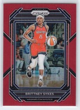 Brittney Sykes - 2023 Prizm WNBA - Red #/199 - Washington Mystics