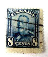 Canada #115, Used/Fine, King George V, 8 cent, 1911