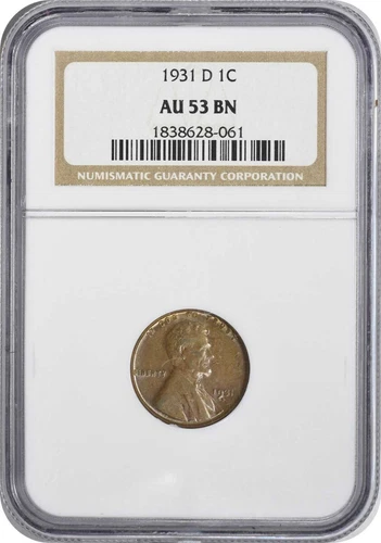 1931-D/D Lincoln Cent RPM 1 AU53 NGC
