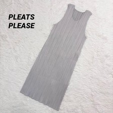 Recent Model PLEATS PLEASE Tunic Sleeveless Light Gray Size 3