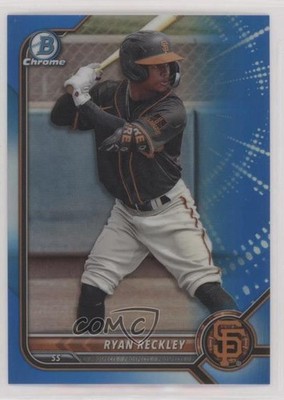 2022 Bowman Draft Chrome Blue Refractor 95/150 Ryan Reckley #BDC-108 7m3